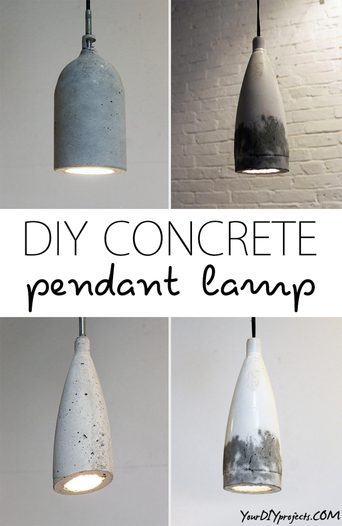 DIY Concrete Pendant Lamp