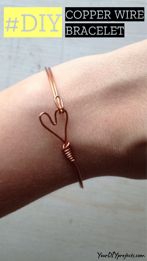 Copper Wire Heart Bracelet