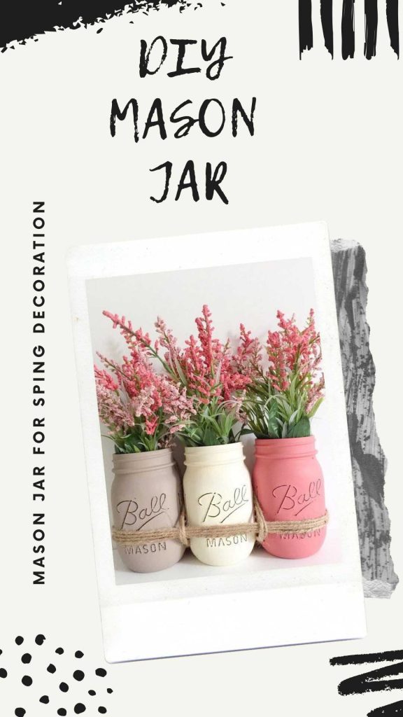 Click to check out these easy to do Mason Jars! Distressed and dishwasher proof. #diy #masonjar #mason #jar #diymasonjar #crafts #craftsmasonjar