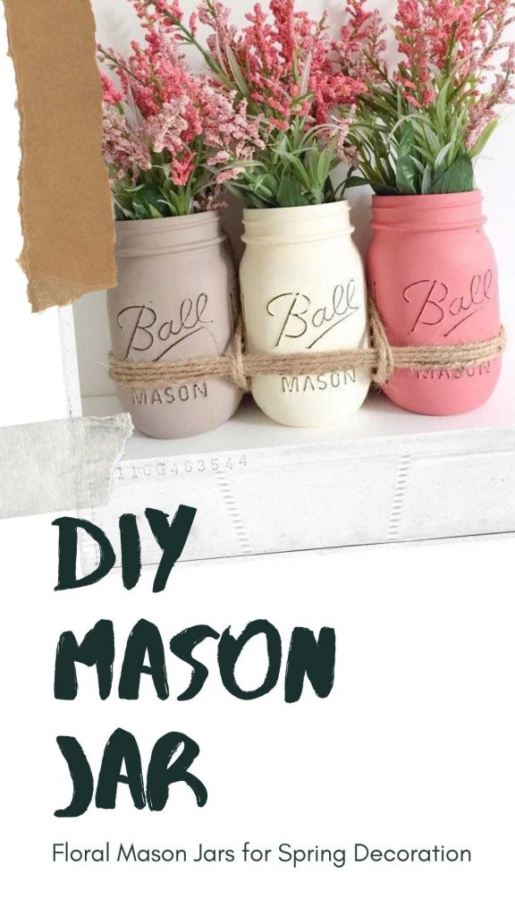 Click to check out these easy to do Mason Jars! Distressed and dishwasher proof. #diy #masonjar #mason #jar #diymasonjar #crafts #craftsmasonjar