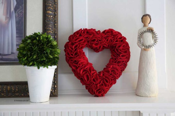 Heart Wreath for Valentine’s Day